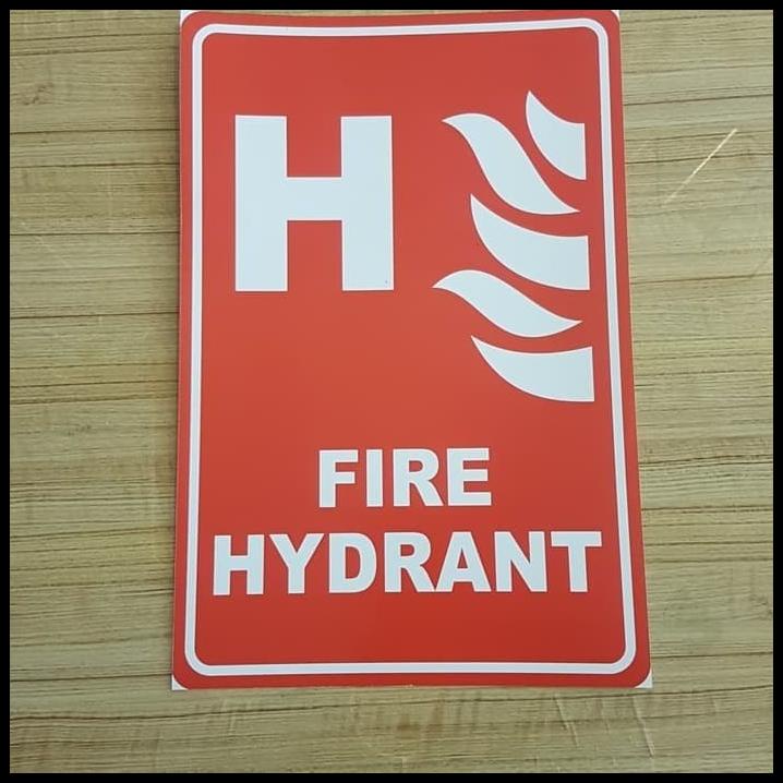 

Sign Sticker Fire Hydrant 30X20Cm K3 Rambu Stiker Hidran Tahan Air