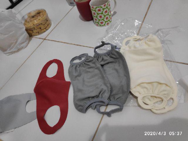 Ecer / Masker Kaos Anti Debu & Kuman Tiga Lapis