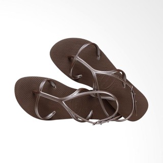  Havaianas  Allure Fc 0727 Dark Brown Sandal  Wanita  