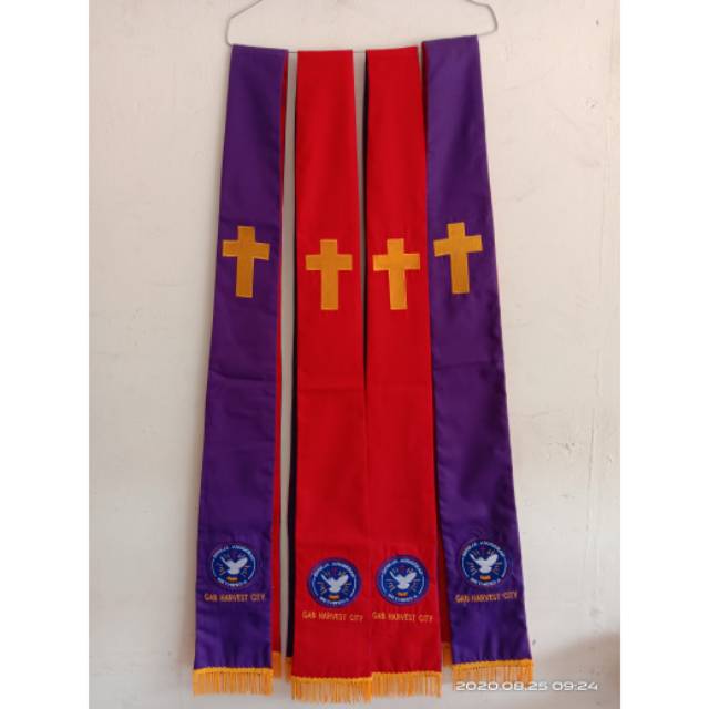 Jual Stola Pendeta/Stola Pelayan/Stola Gereja (Pria/Wanita)/Selempang Indonesia|Shopee Indonesia