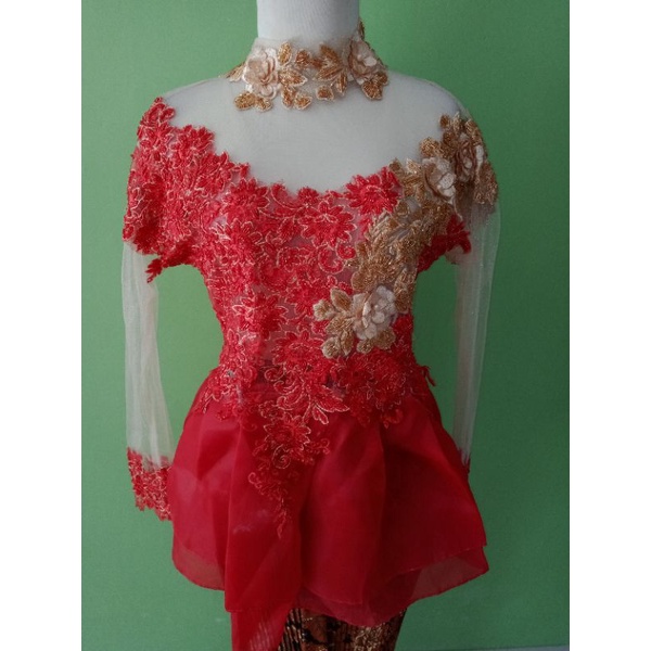 Atasan Kebaya Tile Payet Organza