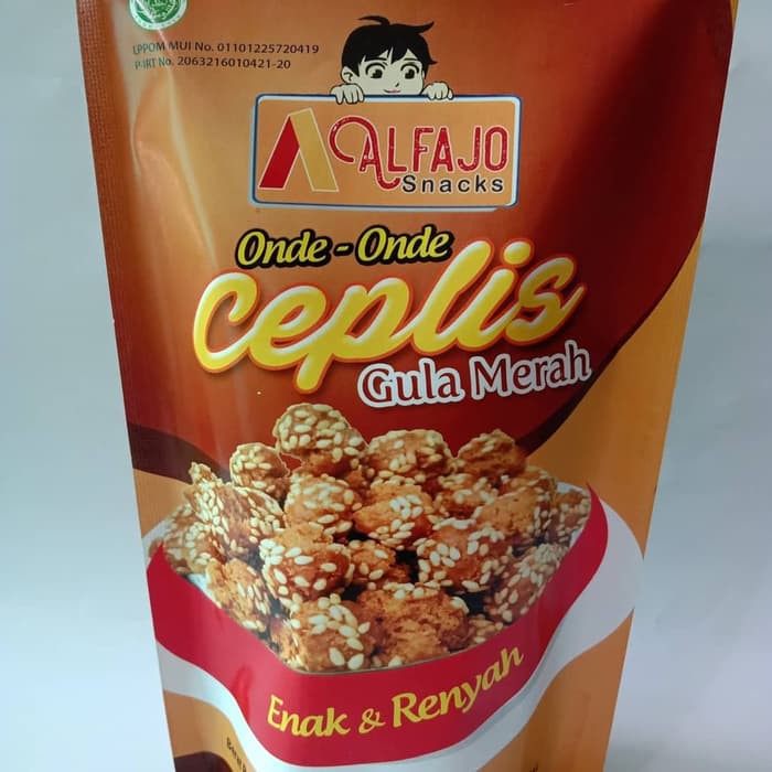 

Snack Snak Cemilan Oleholeh Sehat Halal ALFAJO Ondeonde Gula Merah mknn187