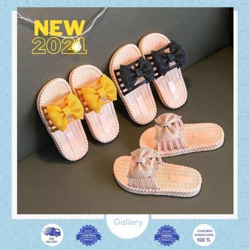 Hansen Gallery Sepatu Sandal Anak Perempuan Sandal flat Import Sandal Korea ( Tanpa kotak) HG 077