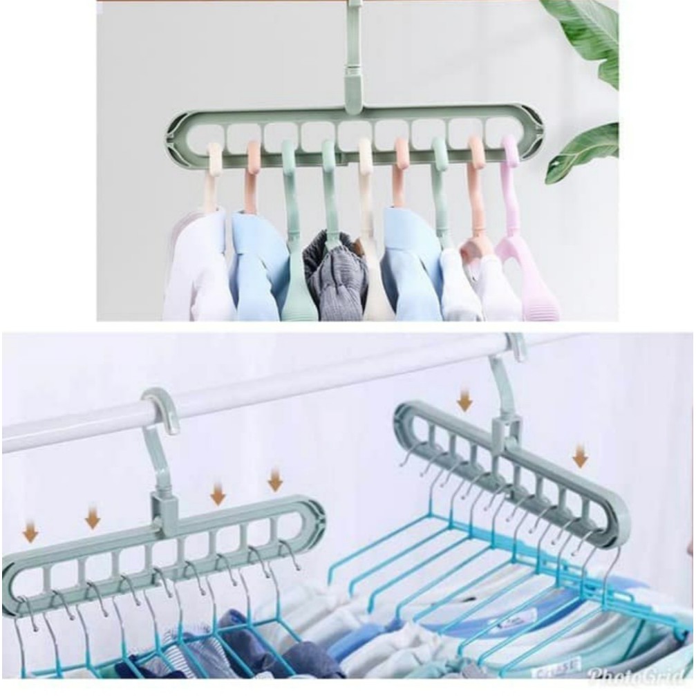 CEV - Magic Hanger Instant 9 in 1 / Gantungan Baju Ajaib / Gantungan Baju 9 in 1