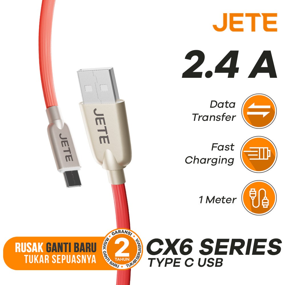 Kabel USB Type C Fast Charging JETE CX6