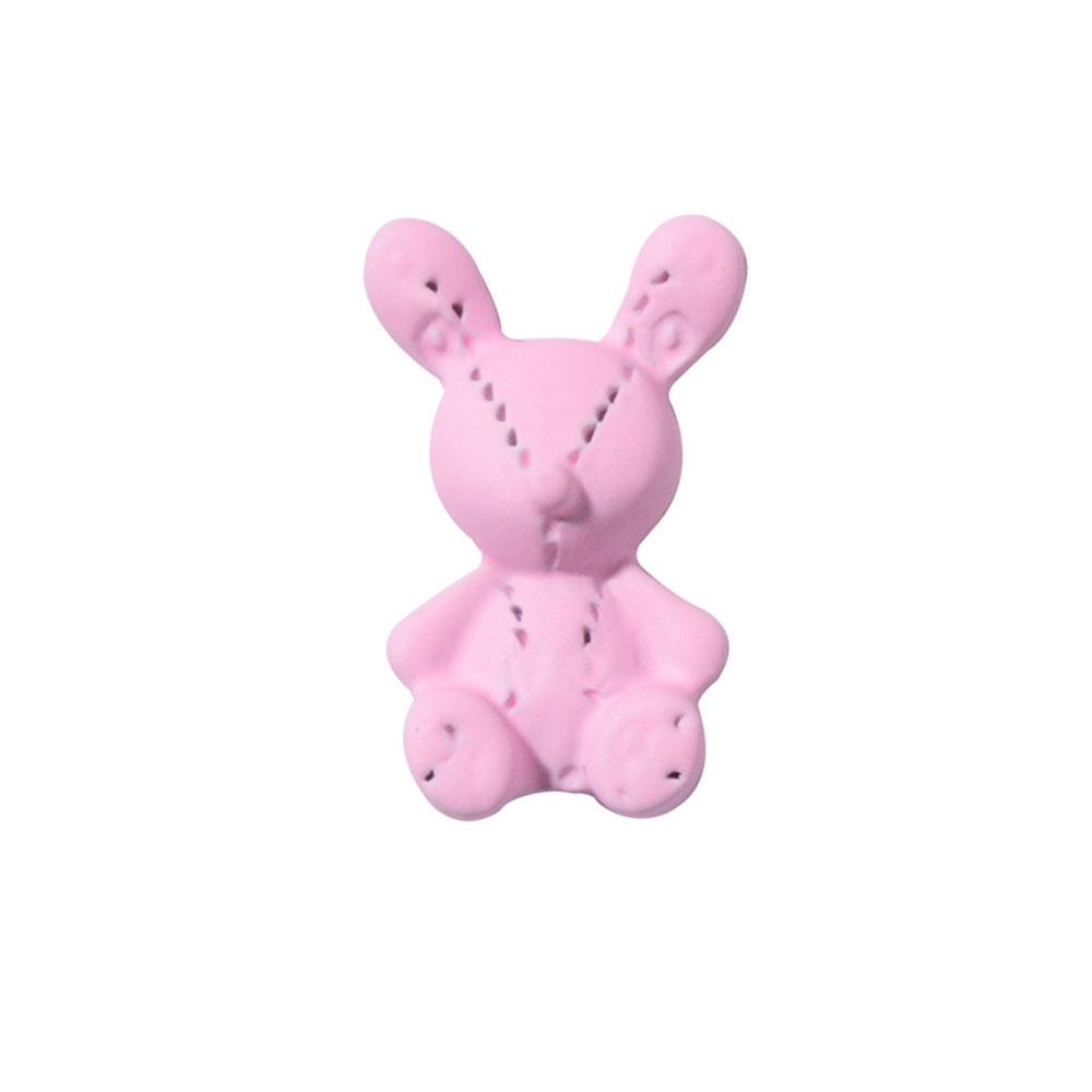 AUGUSTINA Agustinina Nail Art Bunny Jewelry Metal Lucu Tiga Dimensi Kartun DIY Dekorasi Nail Art