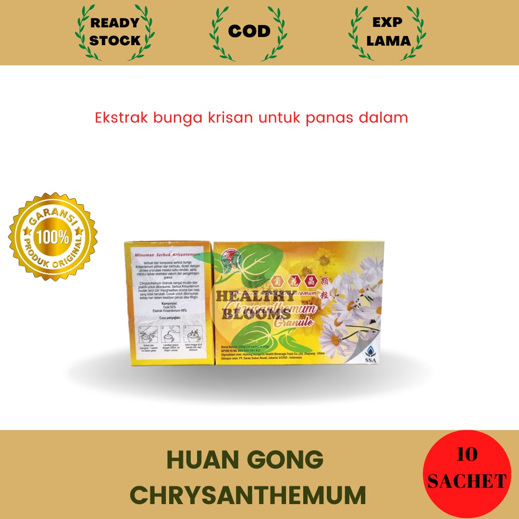 

Huang Gong Chrysanthemum Granule - Teh Seduh untuk Panas Dalam