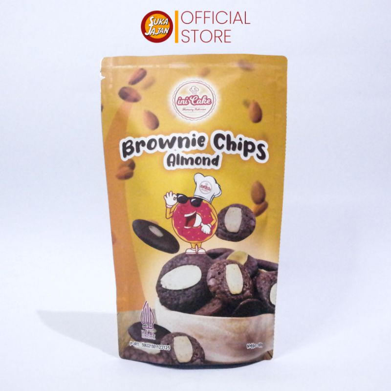 

Inicake Brownies Chips Almond 60gr