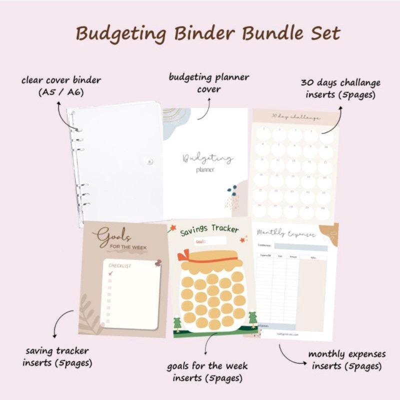 

BUDGETING BINDER PLANNER BUNDLE SET