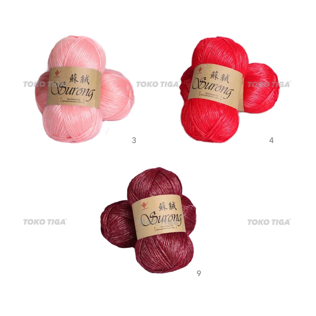 Benang Rajut Polyester Kilap Import Yarns 100 gram (BY1)