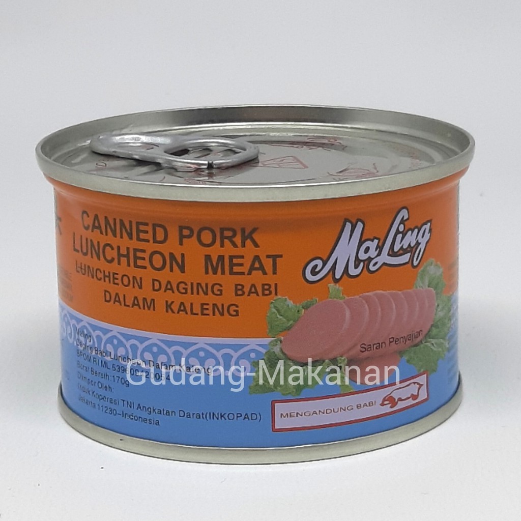 TTS MALING PORK LUNCHEON MEAT 170gr - DAGING BABI OLAHAN