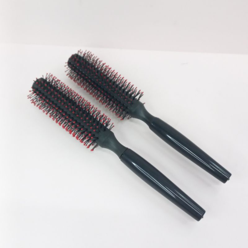 Sisir Rambut Blow Sisir Bulat Salon Gagang Merah