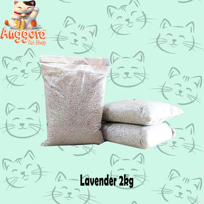 Pasir kucing gumpal wangi cat litter premium 2kg