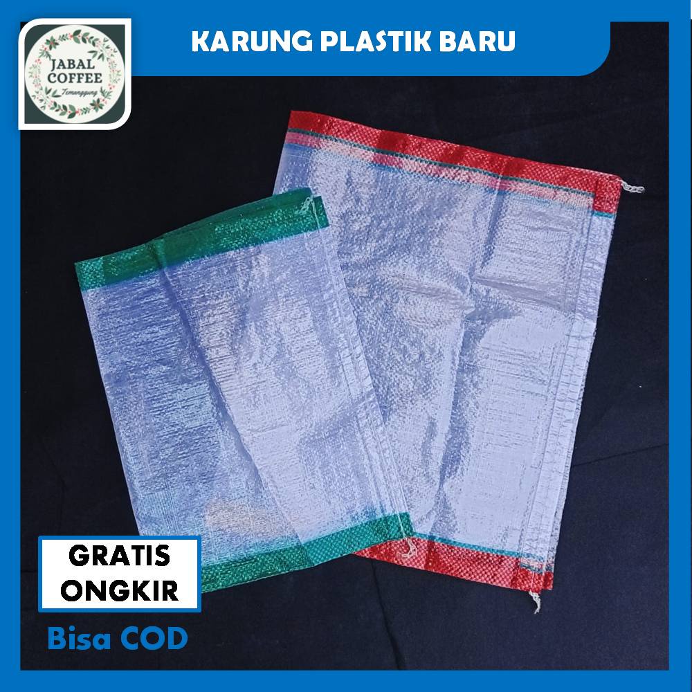 Karung Plastik Baru Ukuran 37 Cm X 55 Cm / Karung Beras 10 Kg J117