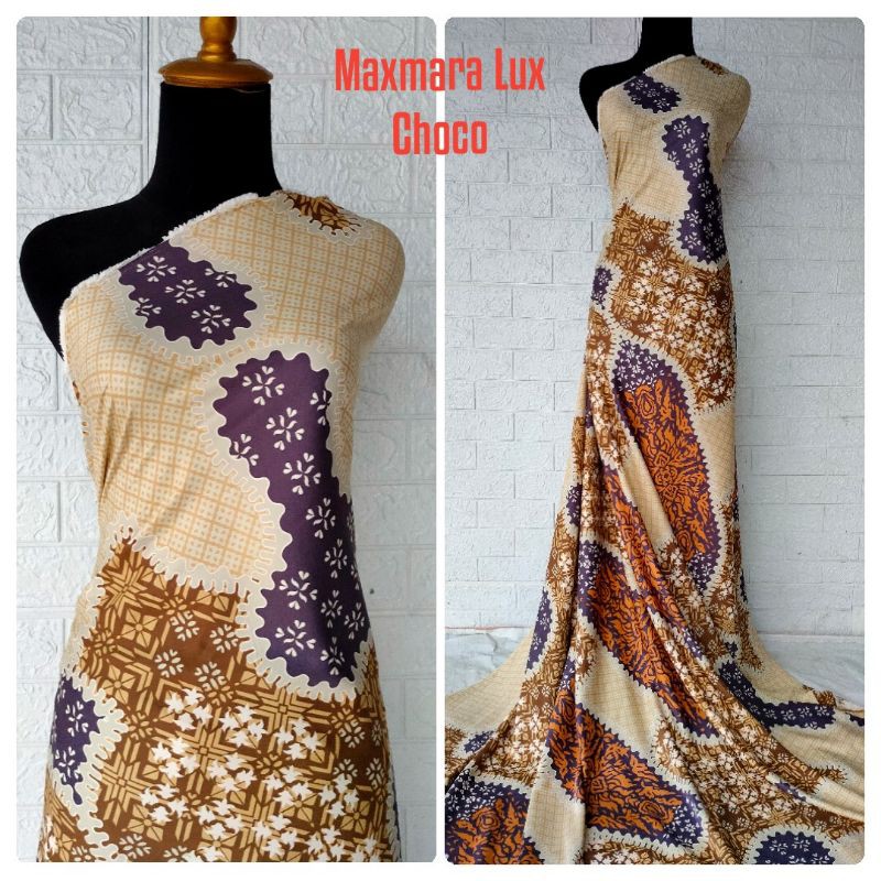 Kain Maxmara Motif Anggrek harga per setengah meter