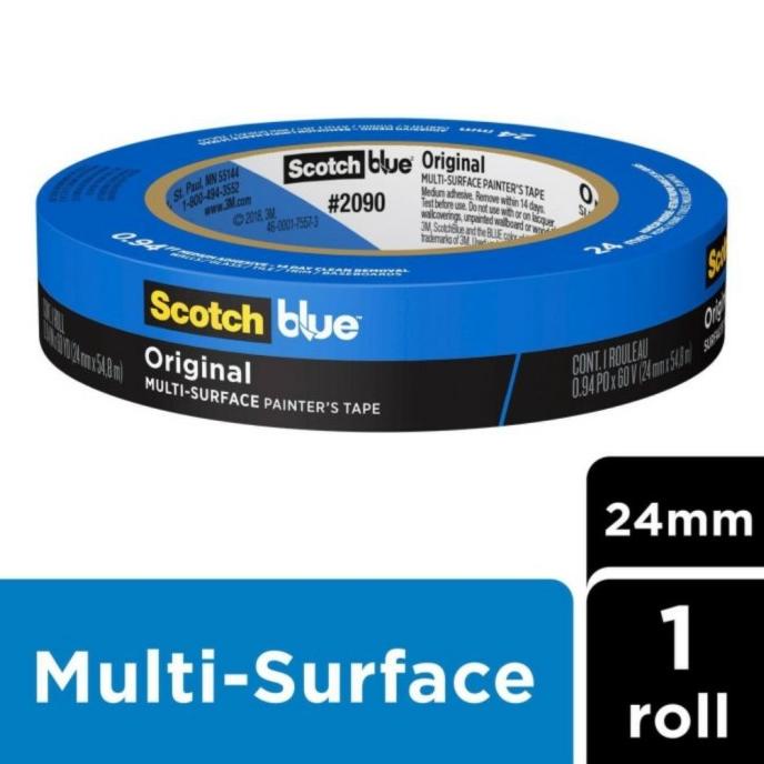 

Scotch Blue - Masking Tape Biru 3M - Painter's tap #2090 1in x 60 yard