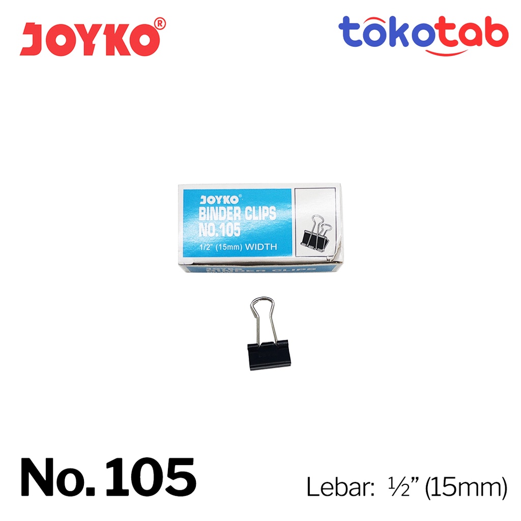 

Tokotab - JOYKO Binder Clip/ Klip/ Penjepit Kertas 105