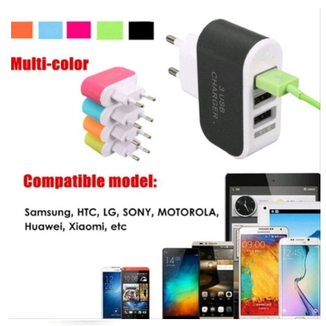 TC BATOK ADAPTOR 3 USB KEPALA CHARGER