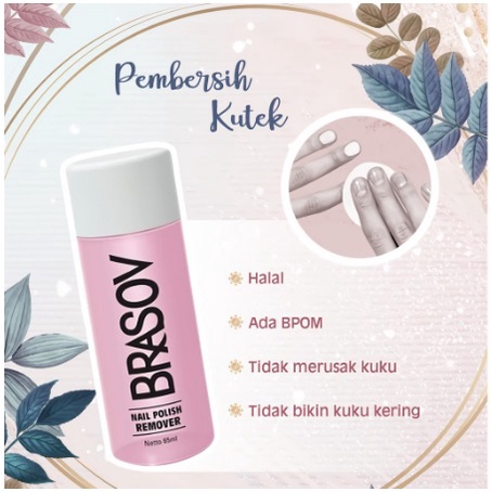 ✨SHASYA✨ BRASOV ASETON NAIL POLISH REMOVER BPOM - PEMBERSIH CAT KUKU / PENGHAPUS KUTEK 65ml