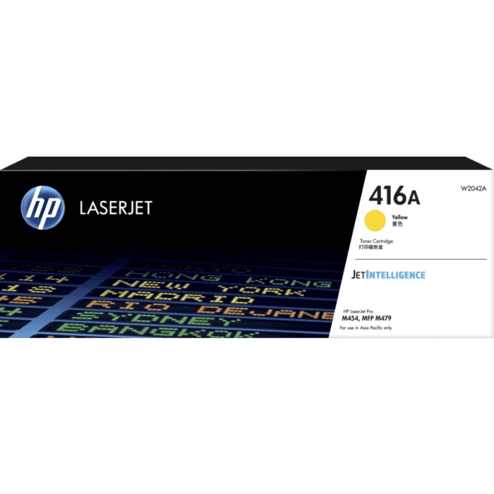 Toner HP 416A Yellow Original LaserJet Cartridge - W2042A