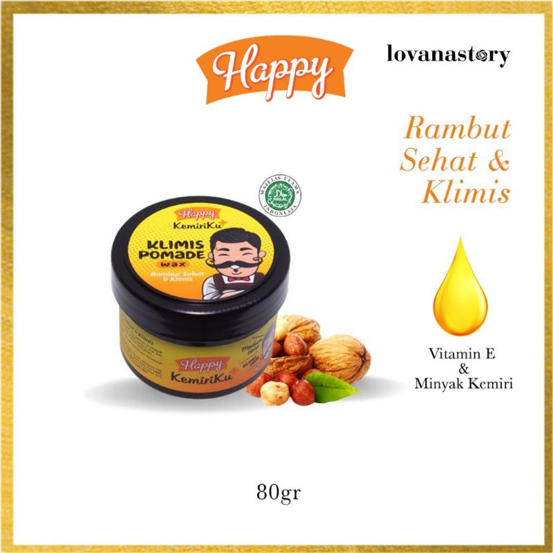 Klimis Pomade Anak Dan Dewasa (Wax Based) 80gr / Kids Pomade ORIGINAL BPOM