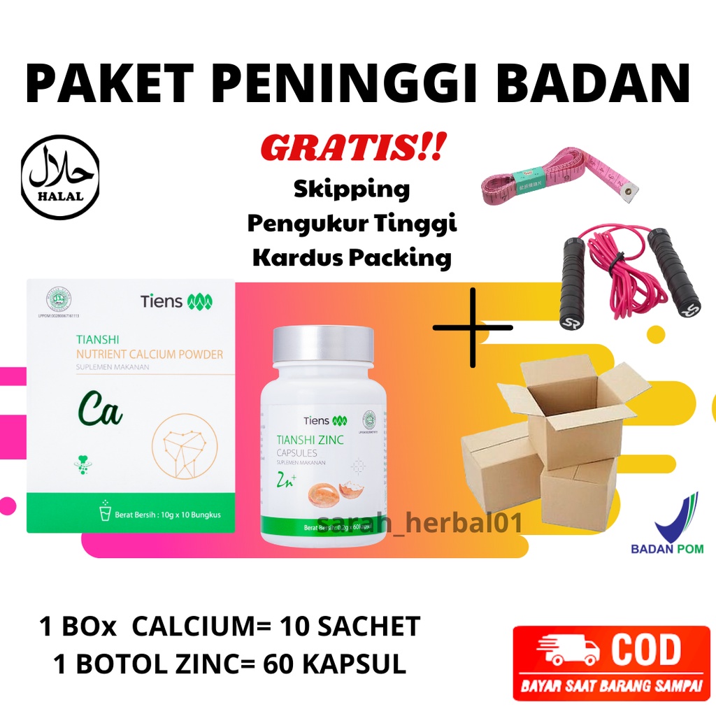 Peninggi Badan Original / Suplemen Peninggi Badan / Super Growup Original Ampuh / Peninggi Badan