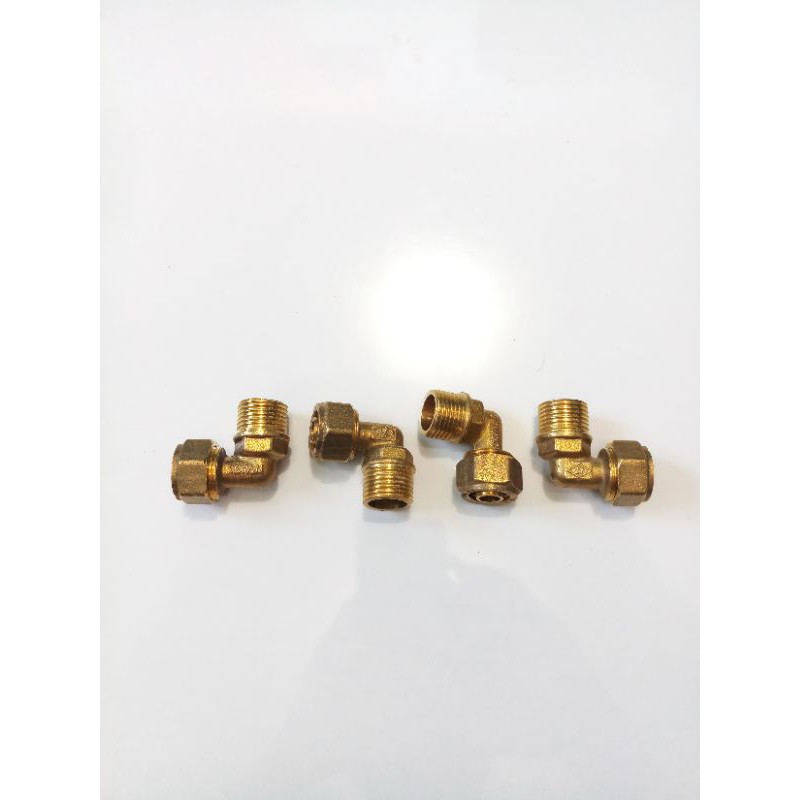 KNEE DRAT LUAR 1/2&quot; KUNINGAN / KENIE UNTUK MENYAMBUNG AIR PANAS