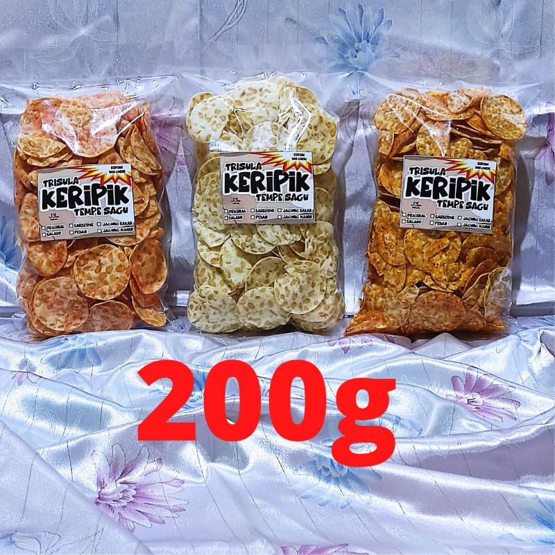 

keripik tempe sagu aneka rasa 200g