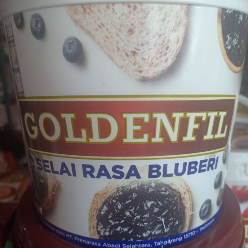 Goldenfil Jam Stoberi/Bluberi Kemasan 1 kg