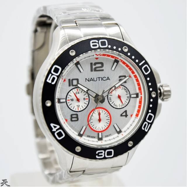 Jam Tangan Pria Nautica NAPP25005 Silver Rantai Original Murah