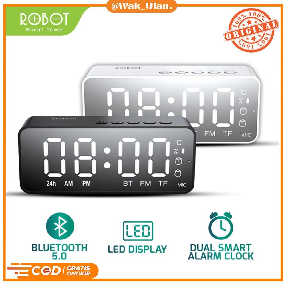 Speaker Bluetooth Robot RB150  RB 150 Alarm Jam Portable Wireless Bass Mini Stereo Original robot