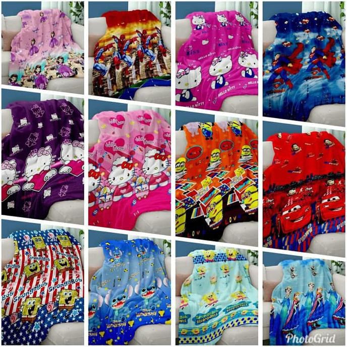 Selimut Anak Motif Karakter / Selimut Motif Karakter Anak - Frozen