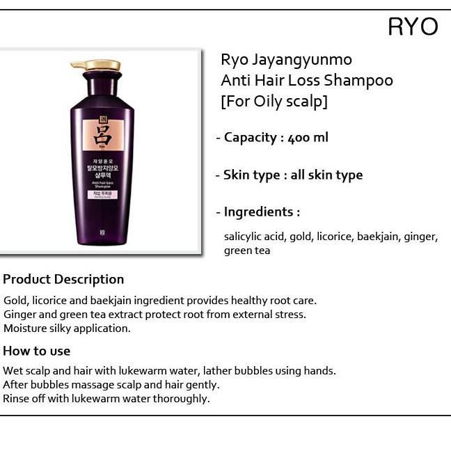 Terupdate Hari Ini Ryo Jayangyunmo Anti Hair Loss Shampoo For