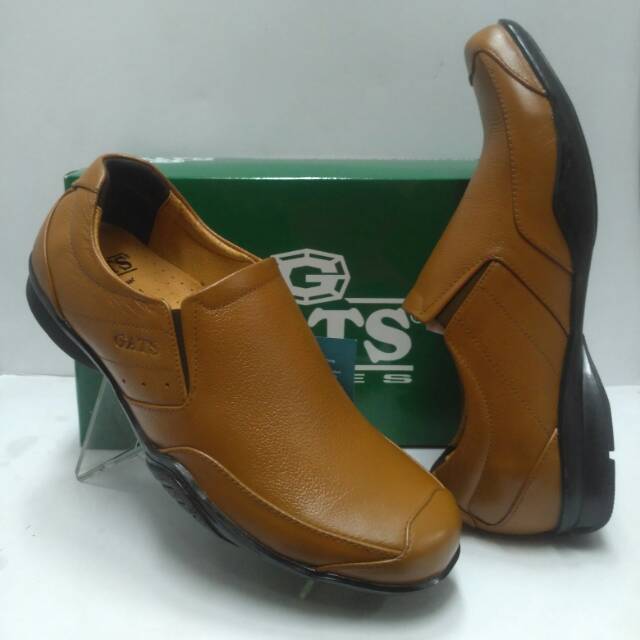 Sepatu kulit GATS GI 7218 Tan original