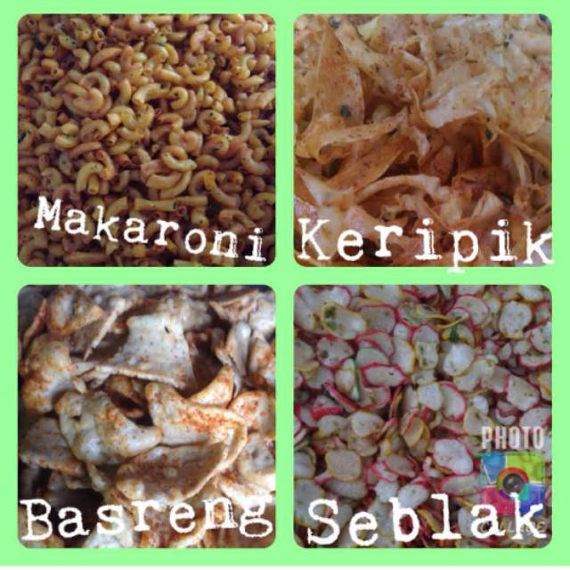 

Kripkong, makjer, basreng, sebjer