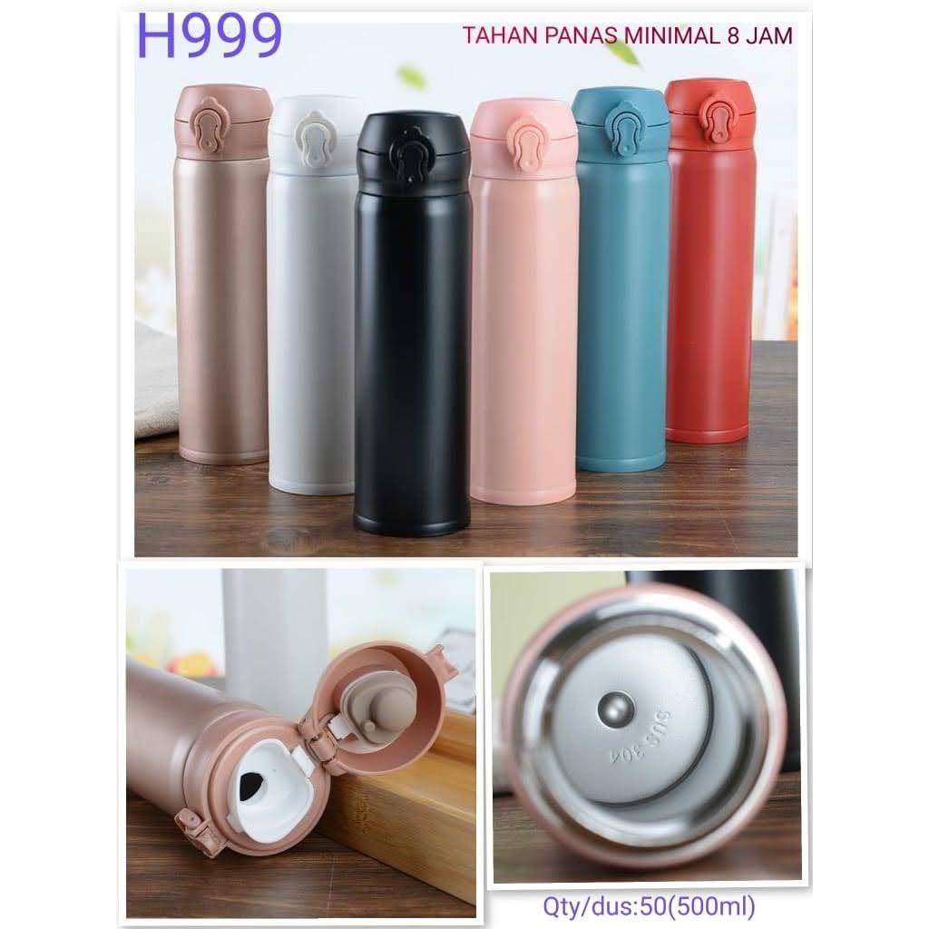 Custom [ Nama / Logo ] Laser / Grafir H999 Termos Air Panas Niagara 500ml Vacuum Flask  / PROMOSI SOUVENIR HAMPERS