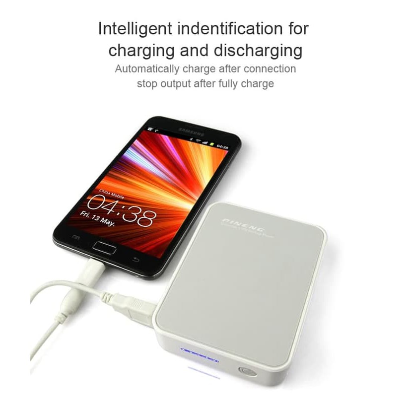Pineng Powerbank - Pn918 - 10000 Mah - White