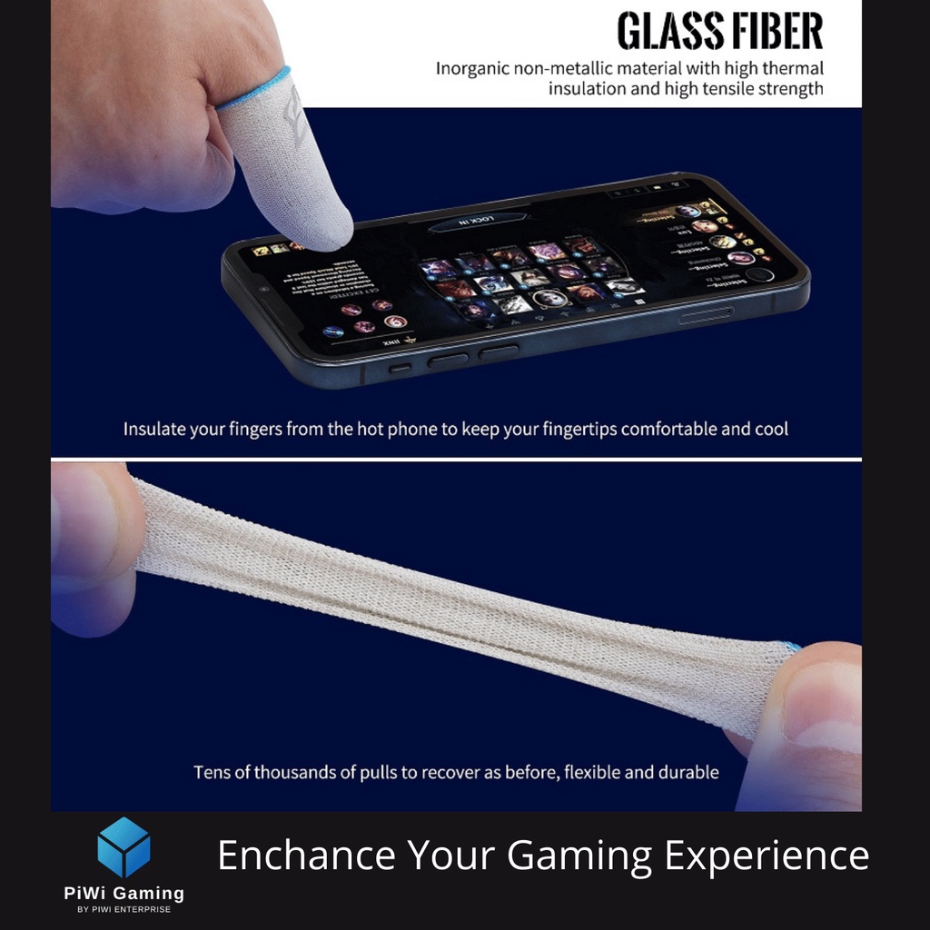 SARAFOX V5 Sarung Jempol Jari Original Mobile Gaming Finger Sleeves Isi 2pc PUBG CODM APEXM MLBB ML