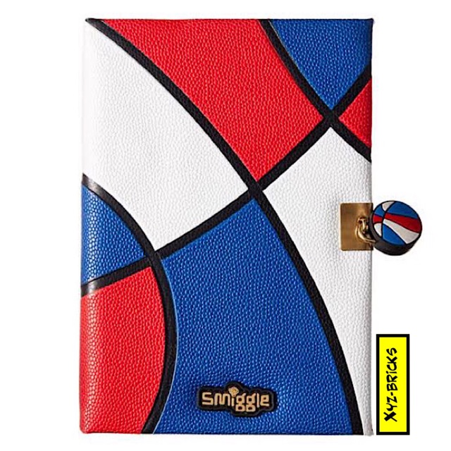 

SMIGGLE 408726 - BasketBall A5 Lockable Notebook Blue