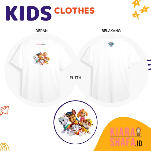 Kiarashafa - Baju Anak / Kaos Anak Paw Patrol