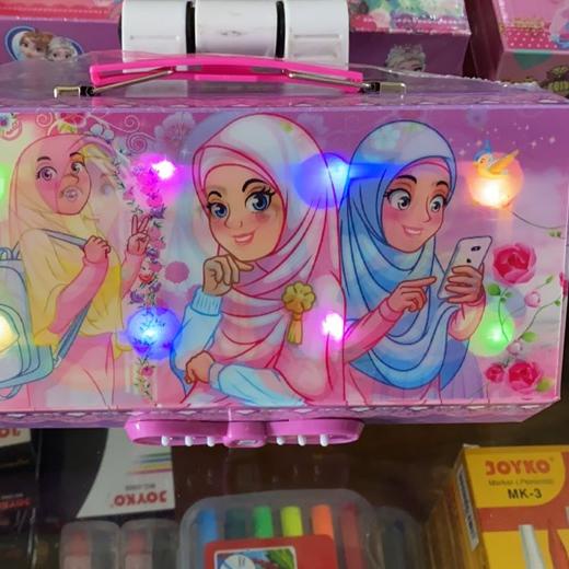 

SALE✅Tempat pensil pencil case kode lampu LED karakter 3 tingkat|RA6