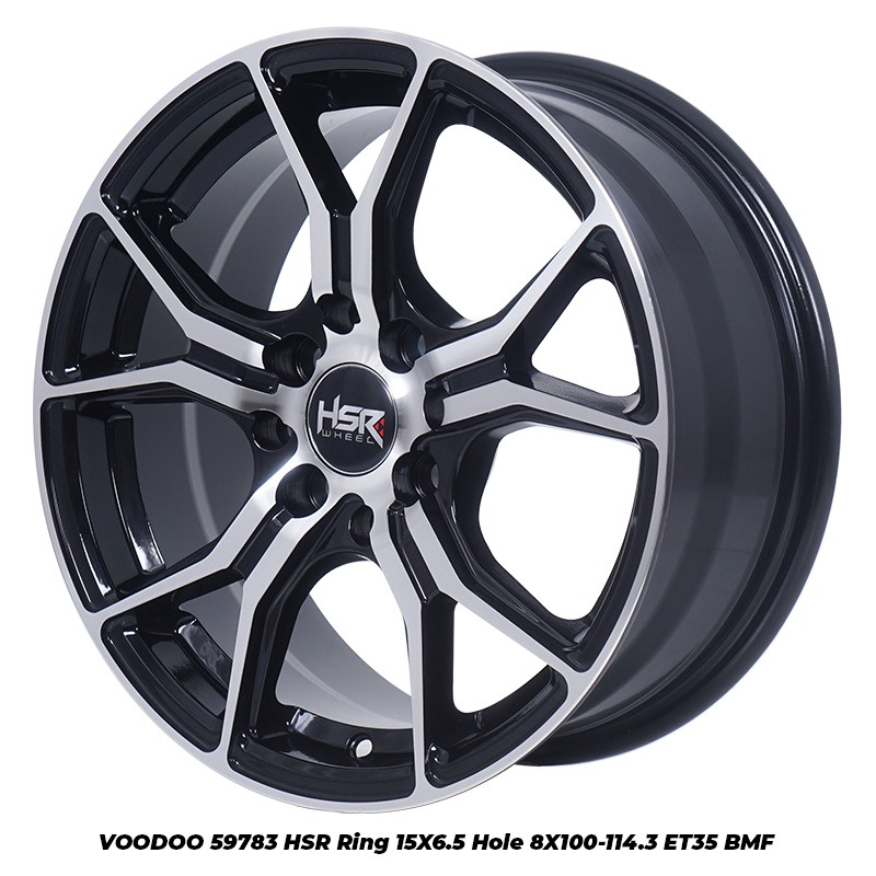 Velg Mobil Ring 15 HSR VOODOO 59783 Model Baru Velg Brio Mobilio Calya Sigra Avanza Xenia