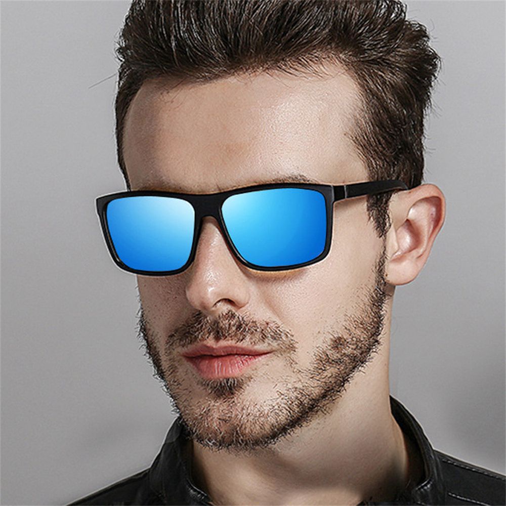 TOP Outdoor Men's Driving Sunglasses Racing UV400 Polarized Sunglasses for Men Women Fishing Eyewear Sports Vintage Square Sun Glasses