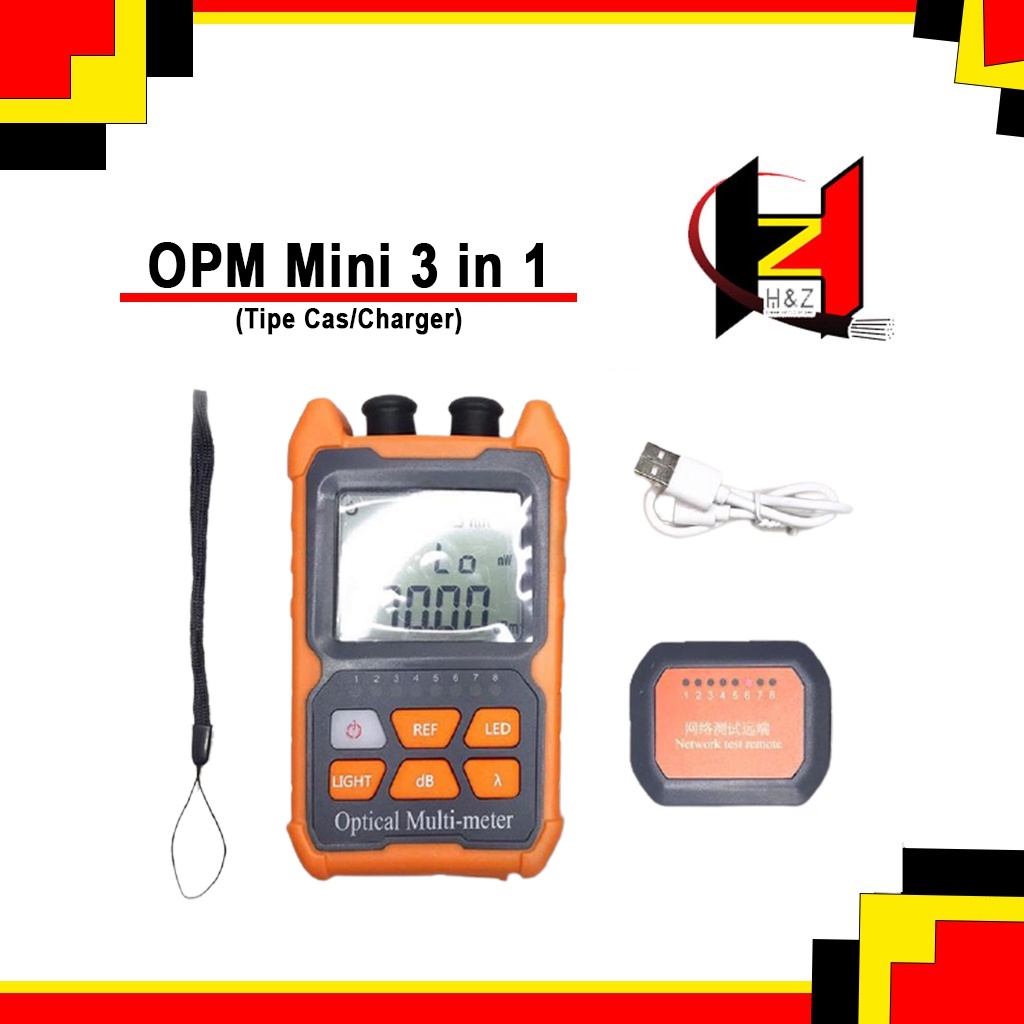 OPM Mini 3 in 1/VFL Cable FO RJ45 Networking Tester (Tipe Cas/Charger)