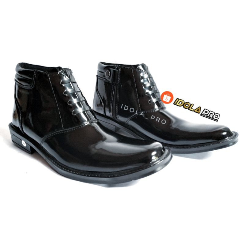 SEPATU PDH MENGKILAP TNI POLRI POLISI POLWAN SATPAM SECURITY SATPOLPP DISHUB PRIA WANITA MURAH SEMI