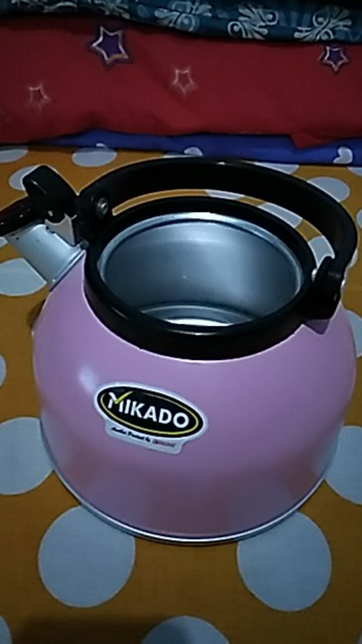 Maspion Alu Teko Air Rigoletto / Teko / Ceret Bunyi Siul Rigoleto Whistling Kettle Anodize 3,5 Liter