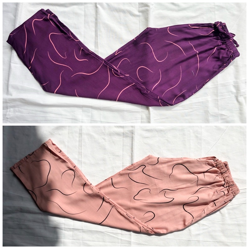 Kulot cacing | Kulot Rayon Bali | Celana panjang santai