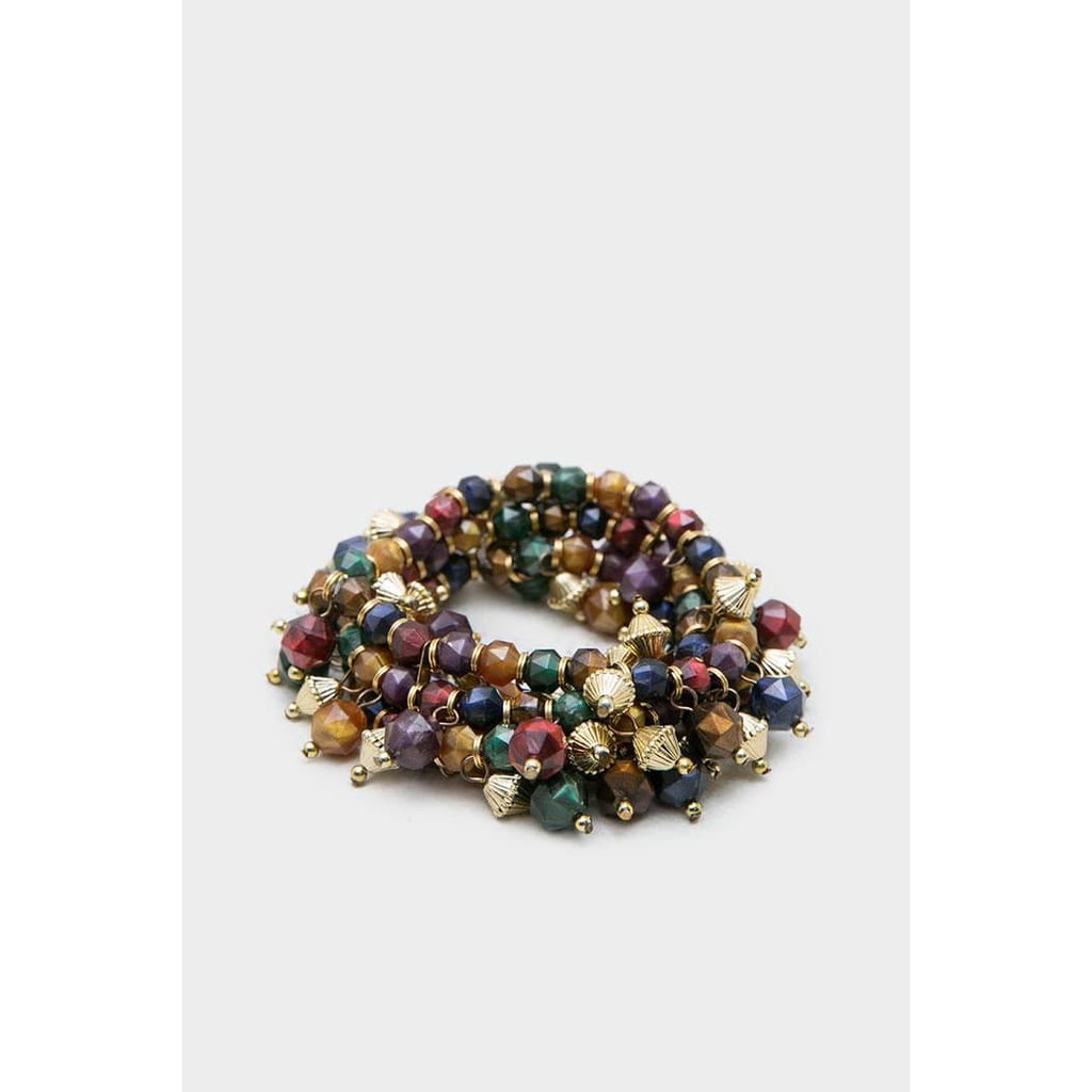 1901 Jewelry Gelang Multibeads - Tali Nylon Elastis Buatan Tangan
