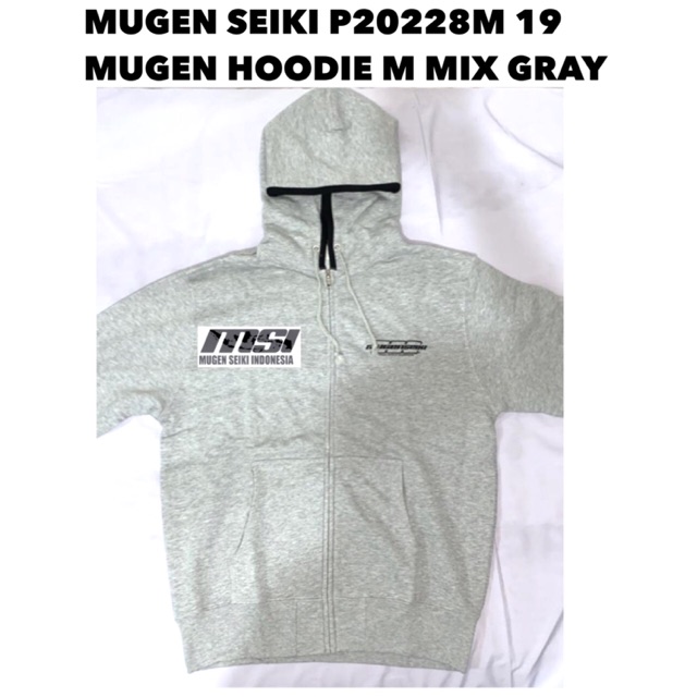 MUGEN SEIKI P20228M 19 MUGEN HOODIE M MIX GRAY