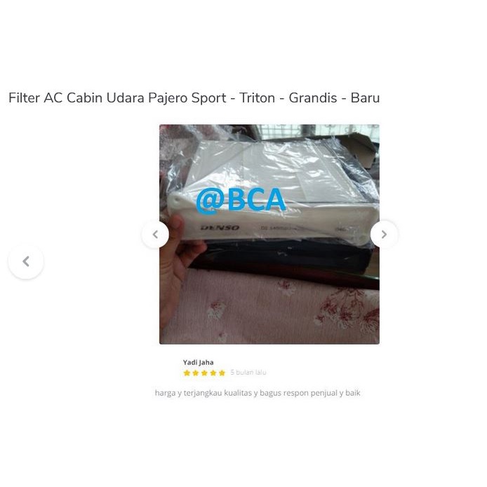 CABIN FILTER Kabin Udara AC Mobil Pajero Sport - Triton - Grandis - Baru